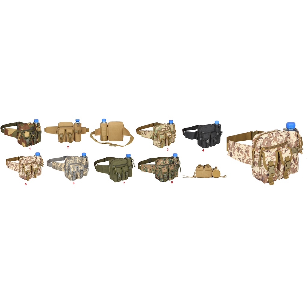 Túi PUBG đeo hông có bình nước tháo rời  19x16x9cm