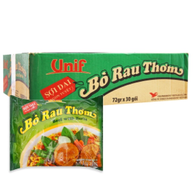 Thùng mì bò rau thơm thùng 30gói