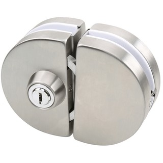 Khóa cửa kính cường lực - khóa bán nguyệt đơn/đôi