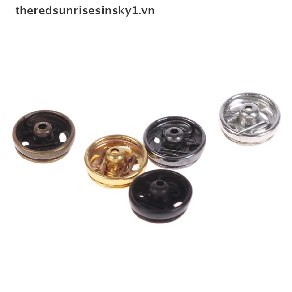 Set 24 nút nhấn mini dành cho may quần áo búp bê DIY tỉ lệ 1/6