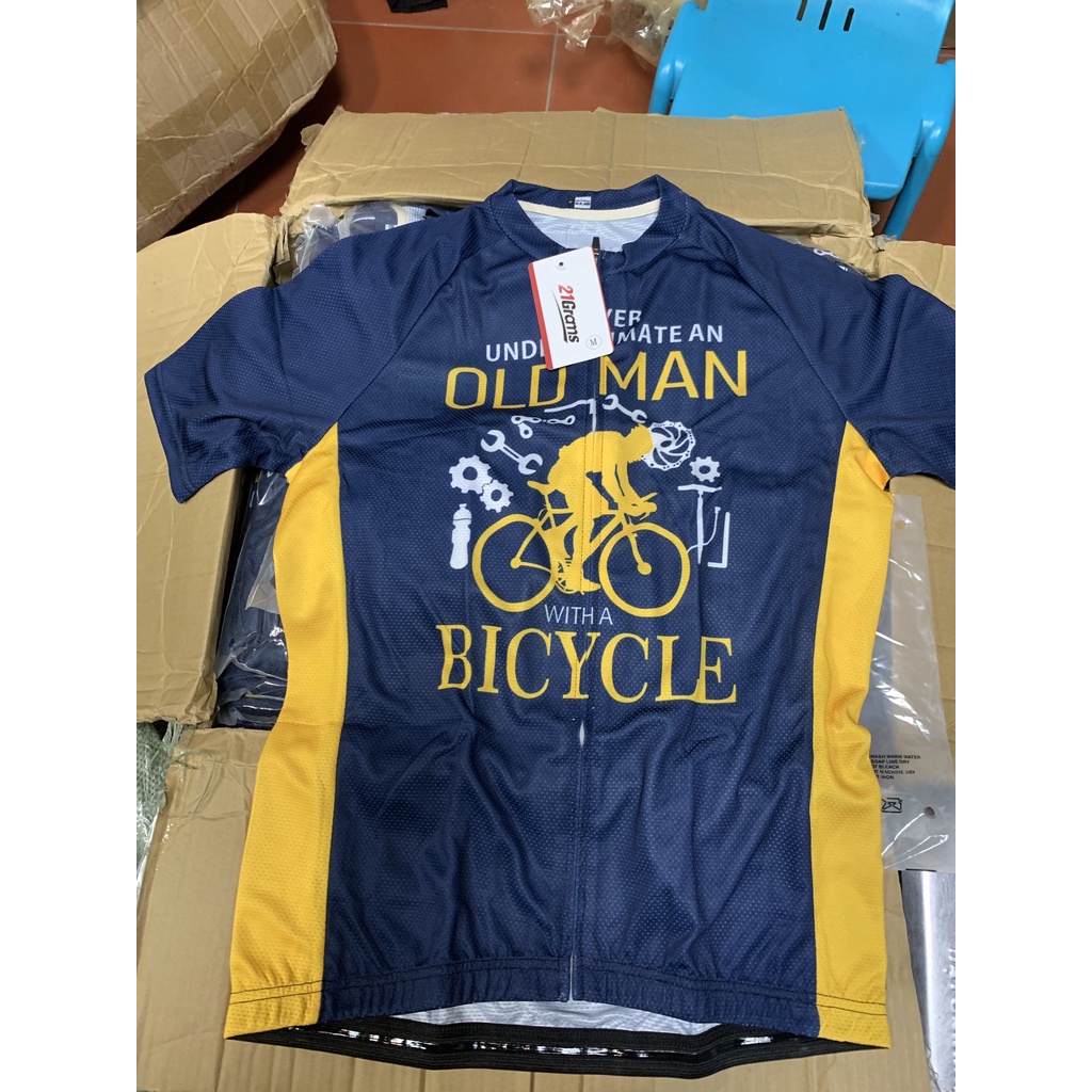 Áo đạp xe ngắn tay 21Grams OLD MAN with a BICYCLE