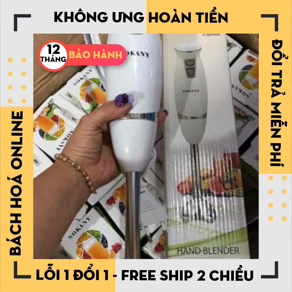 Máy xay Sokany cầm tay, máy xay mini đa năng đơn công suất lớn