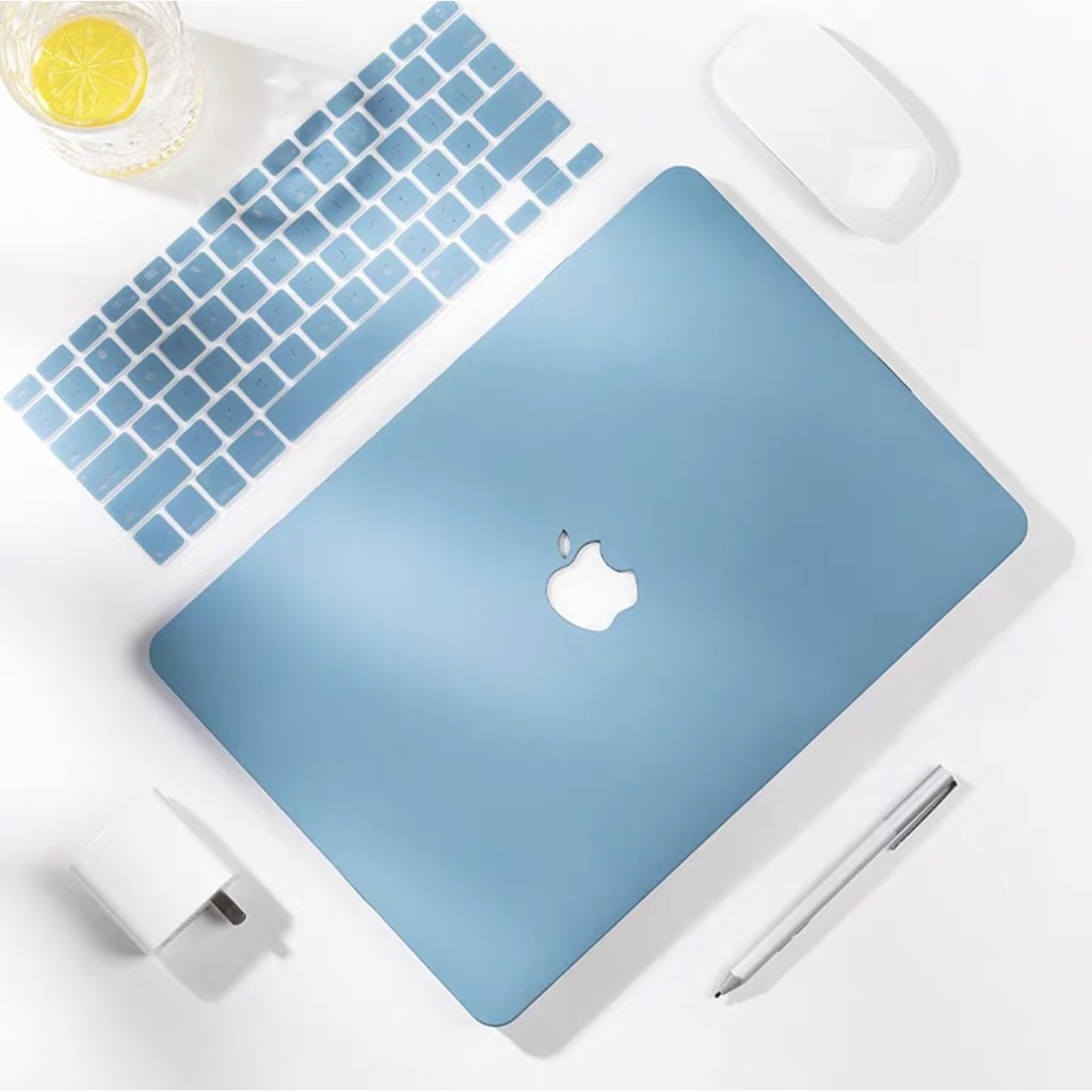 [COMBO 6in1] Case, Ốp + Phủ phím cho Macbook (Tặng Nút Chống Bụi+Bộ kẹp chống gãy sạc+Khăn Lau Màn Hình)