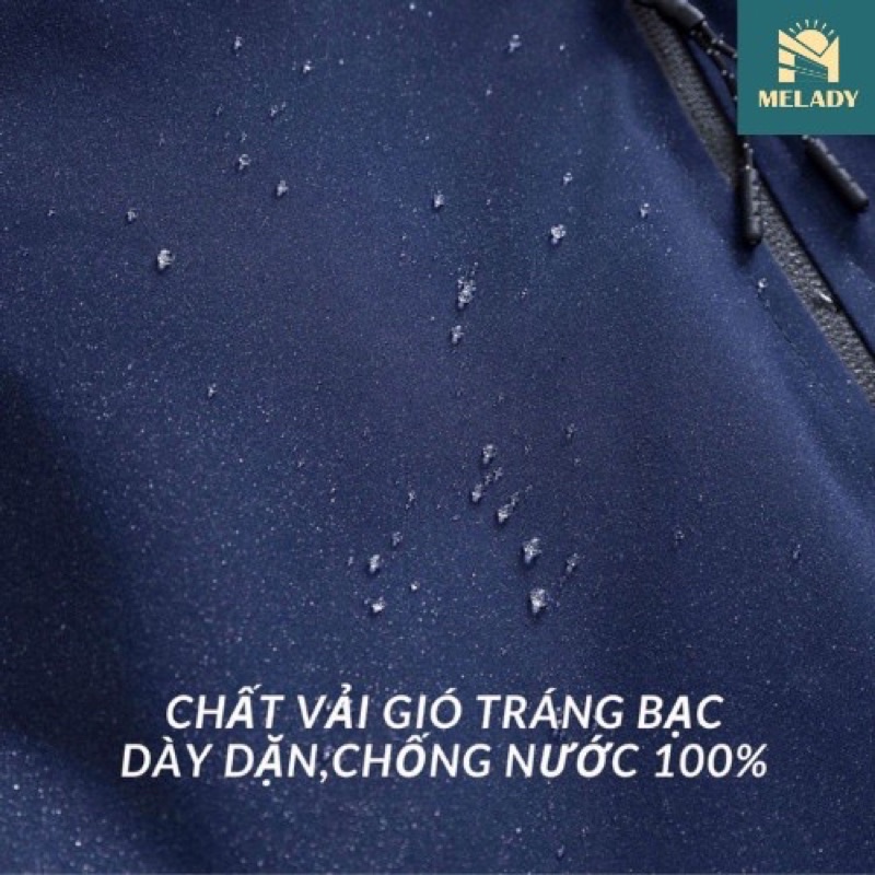 Áo khoác gió nam nữ 2 lớp tráng bạc lót lưới cao cấp phong cách thể thao chống nước chống gió