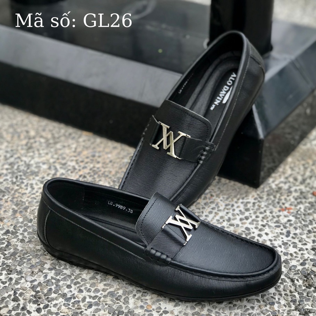 Giày lười nam Alo Davin Da Bò Cao Cấp GL26