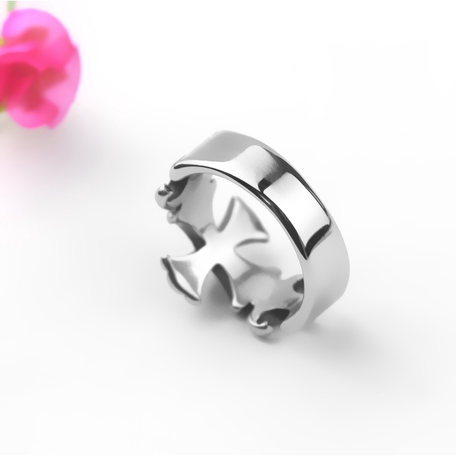 Nhẫn nam inox thời trang ký hiệu Chrome Heart N641 N612