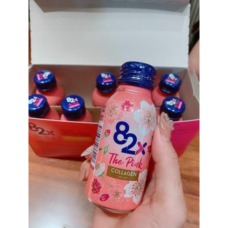 82X The Pink Collagen Hàm Lượng 1000mg Collagen, Nước Uống Đẹp Da 82X (Hộp 10 lọ) | BigBuy360 - bigbuy360.vn
