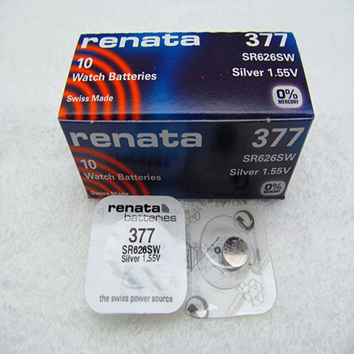 1 viên 377 / SR626SW Renata thay pin đồng hồ đeo tay