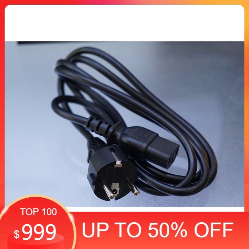 Dây nguồn màu đen cho máy tính pc nồi cơm điện, dây nguồn laptop, dây nguồn số 8,  2 3 chấu điện nguồn, dây sạc laptop..