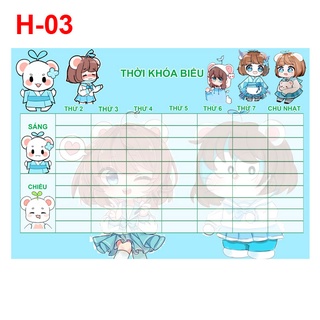 Thời khóa biểu Hero Team (8 nhân vật)