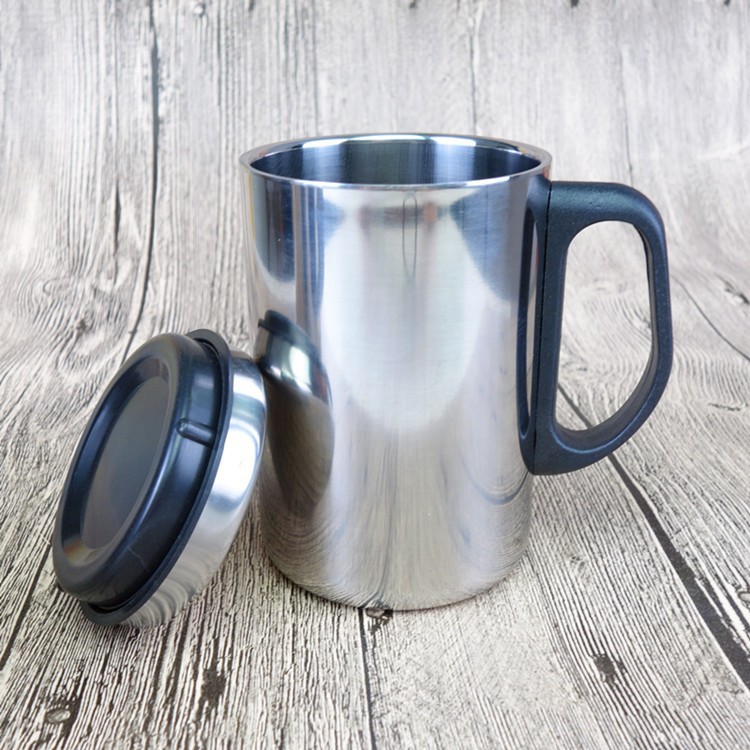 Ly/ca giữ nhiệt inox 500ml , Ly giữ nhiệt có nắp đậy bằng inox