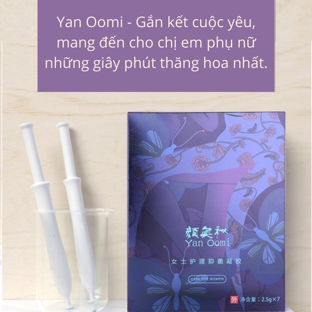 Gel vệ sinh phụ nữ Yan Oomi, đũa thần inner se khít, diệt khuẩn, làm hồng cho chị em