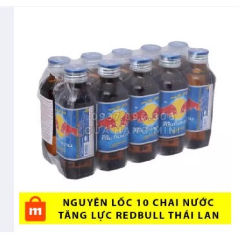 Thùng 5 Lốc x 50 Chai Thuỷ Tinh x 150ml Nước uống Tăng lực Redbull Thái Lan