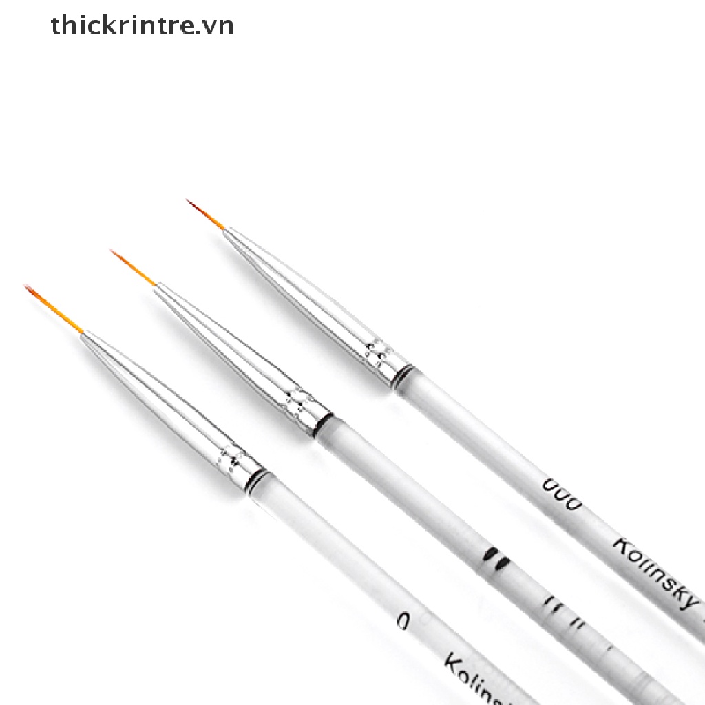 Set 3 Cọ Vẽ Trang Trí Móng Tay Nghệ Thuật