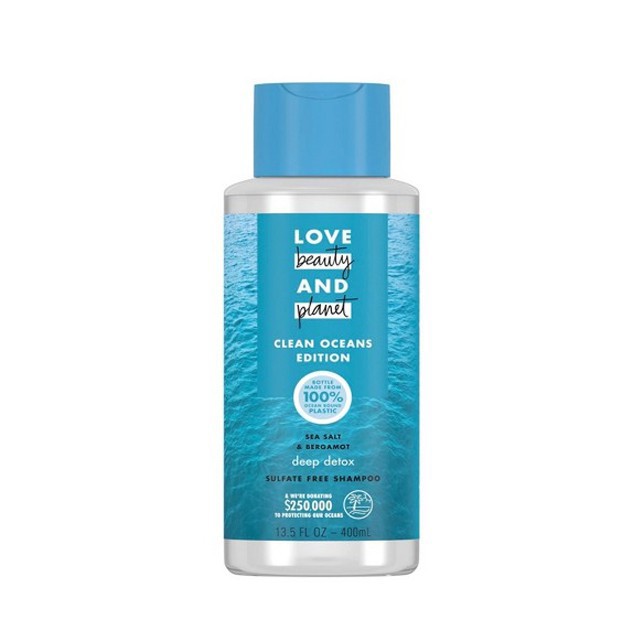 Dầu Gội Love Beauty And Planet Clean Oceans Edition Deep Detox Sulfate Free Shampoo 400ml