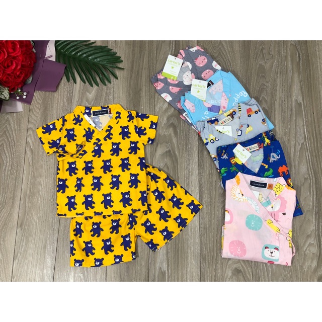Bộ Yukata chất thô Hàn cho bé