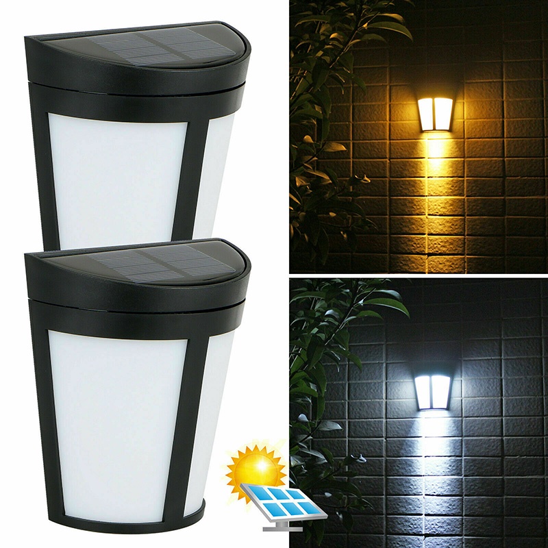 Đèn LED 6 Bóng Gắn Tường Năng Lượng Mặt Trời Cảm Biến Chuyển Động Hồng Ngoại Chống Nước Tiết Kiệm Năng Lượng Cho Sân Vườn