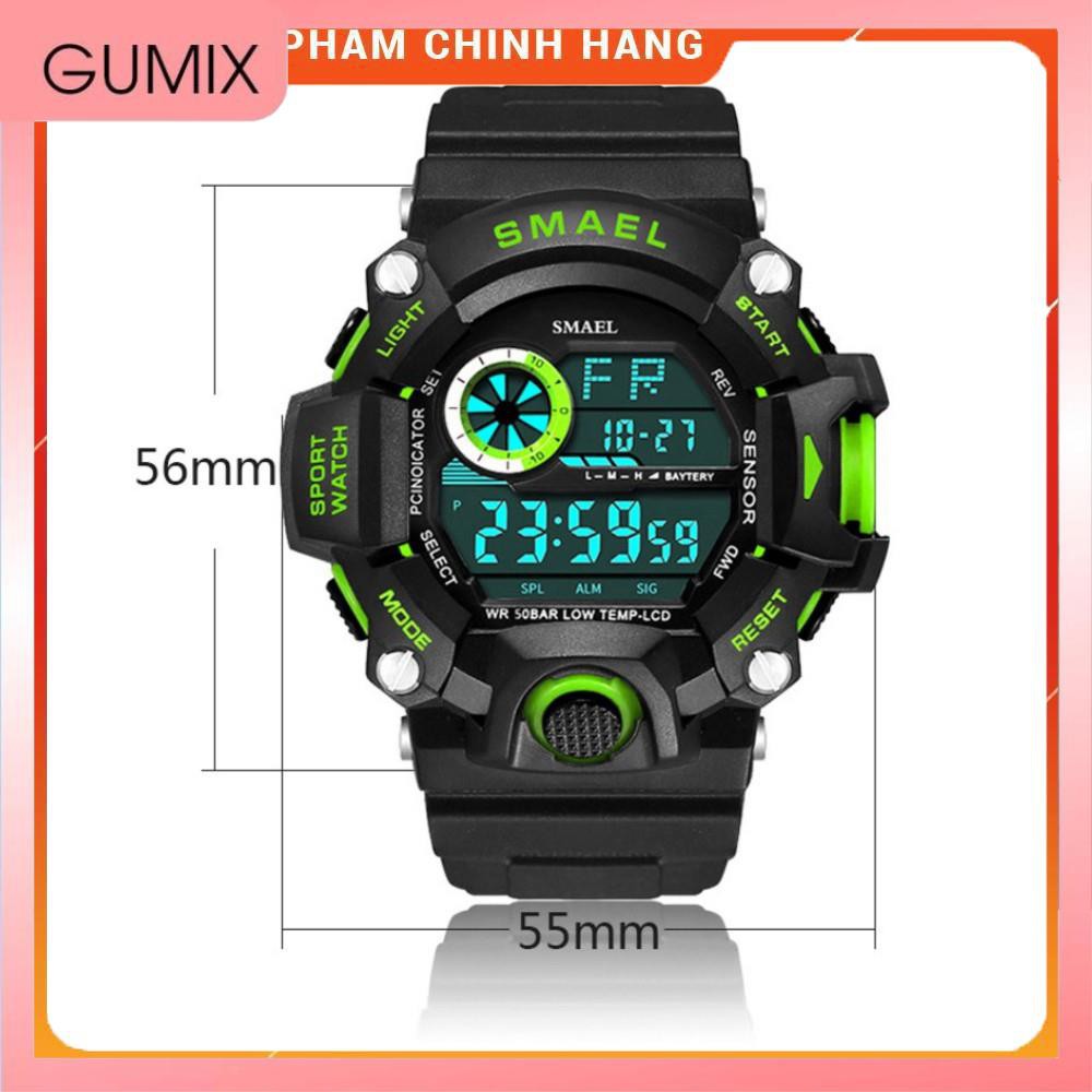 Đồng hồ nam 🔥FREESHIP 🔥 ĐỒNG HỒ THỂ THAO NAM 1385 SMAEL  - GUMIX