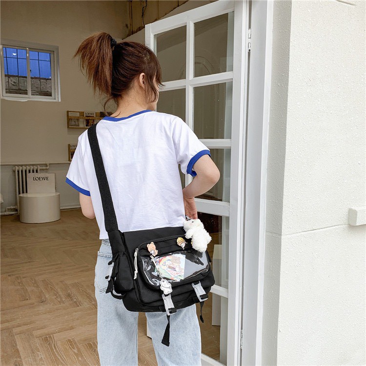 Cặp sách đi học đeo chéo túi trong suốt chống thấm giá rẻ BAG U LIPANO17