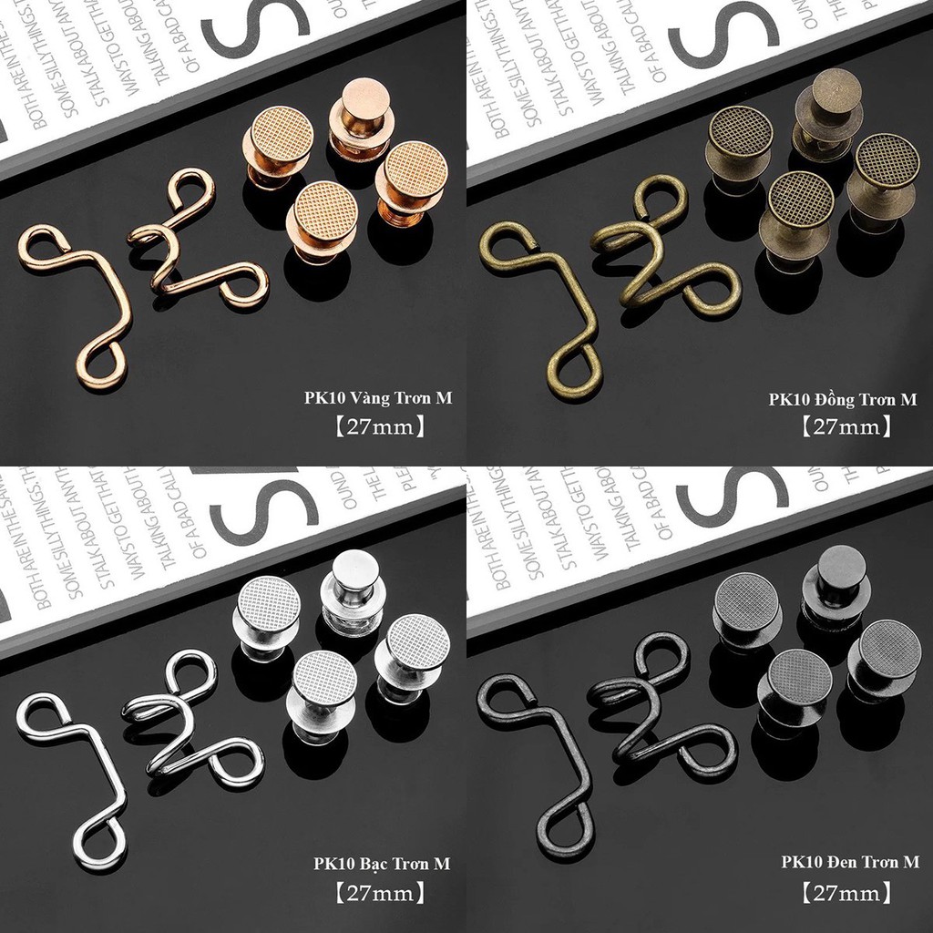 Nút cài điều chỉnh lưng quần Bunato hoa cúc siêu đẹp thời trang PK10