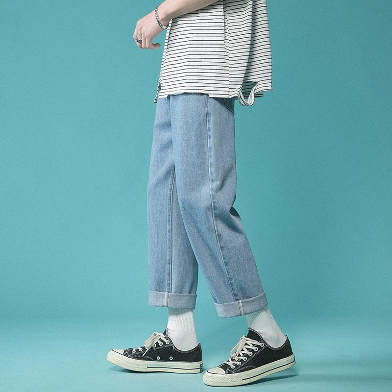 Quần jean baggy nam, quan jeans bò ống suông rộng co giãn 4 chiều Ulzzang thời trang Gman