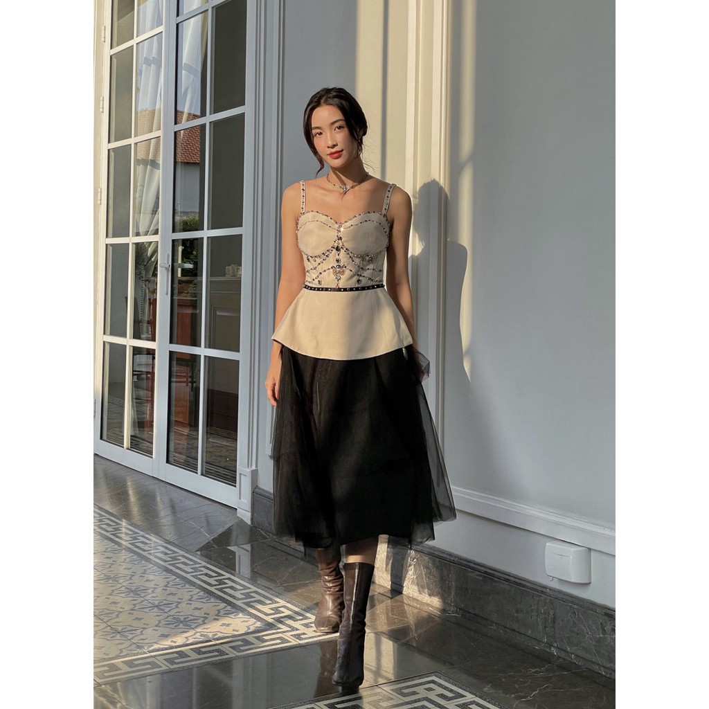 MAVEN - Chân váy lưới Charm Skirt