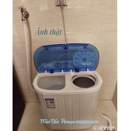 HÀNG LOẠI 1 + QUÀ TẶNG - Máy giặt mini 2 lồng cao cấp chính hãng nội địa 6kg có tia UV khử khuẩn siêu bền