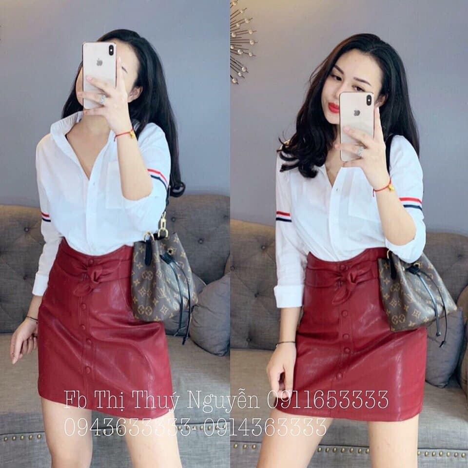 Sơ mi trắng quốc dân (viền vai)