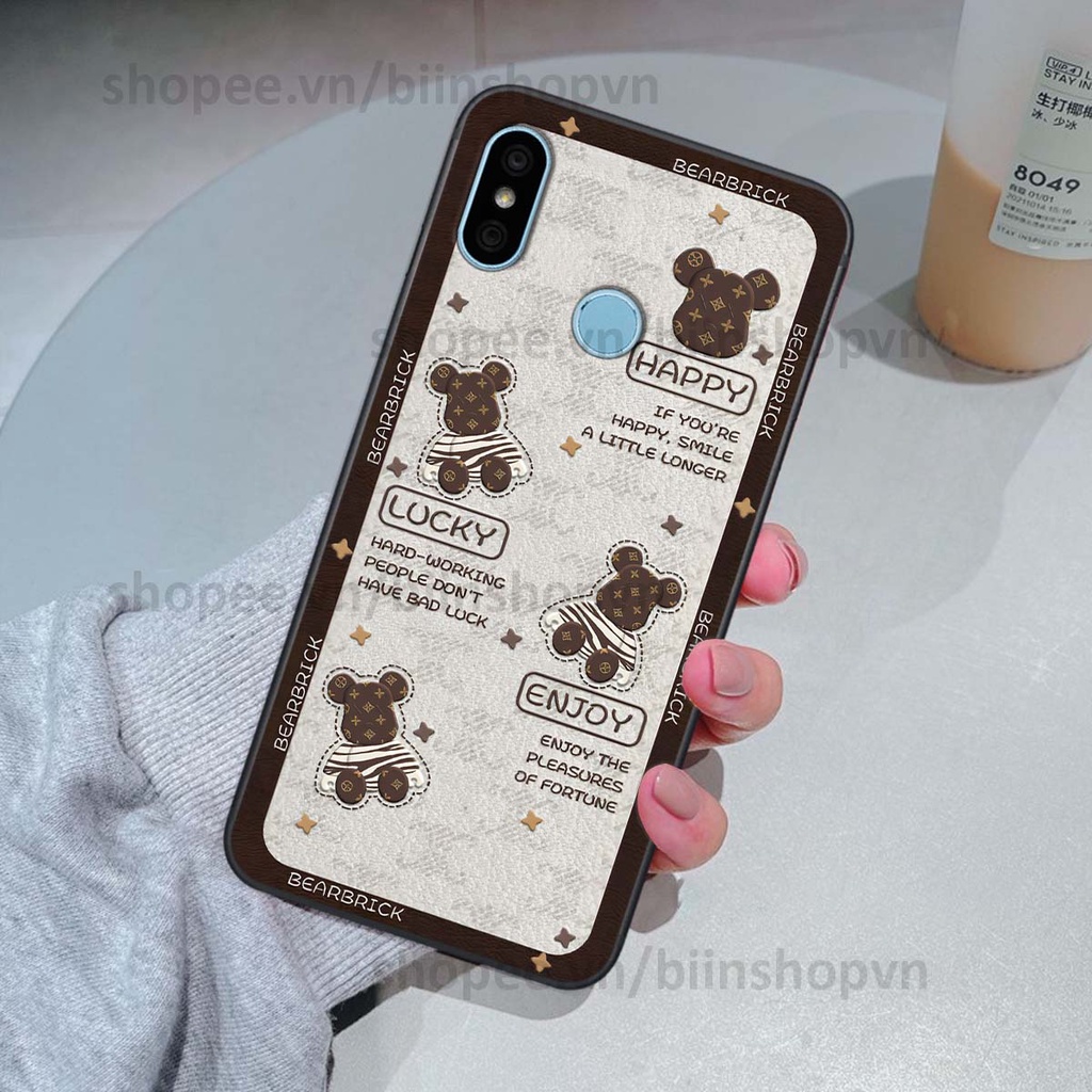 Ốp Xiaomi Redmi 6 Pro / Mi A2 Lite hình gấu bear brick đẹp độc lạ, thời trang, cá tính