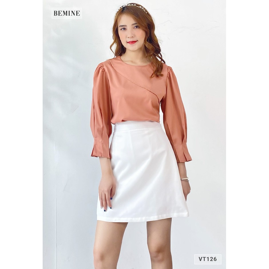 Chân váy chữ A form ngắn BEMINE VT126TRANG | BigBuy360 - bigbuy360.vn