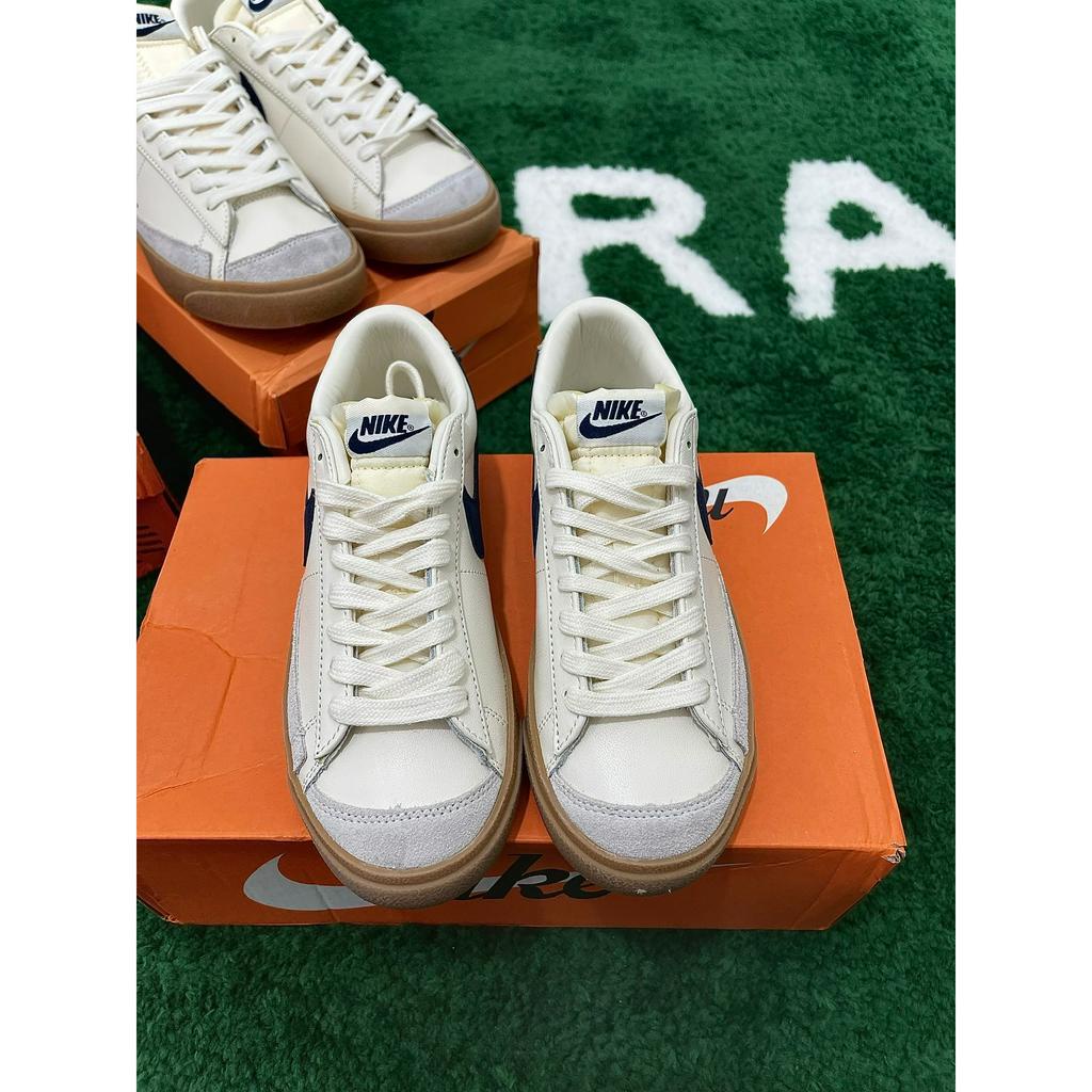 Giày Sneaker Nk Killshot 2 Midnight Navy, Trắng Kem Logo Xanh Navy Vintage Full Box.