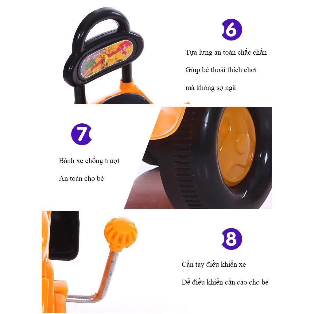 Xe cẩu chòi chân cho bé