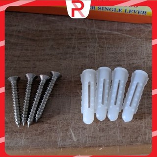 Combo bộ 4 đinh vít, 4 ốc nở siêu rẻ chiều dài 4cm