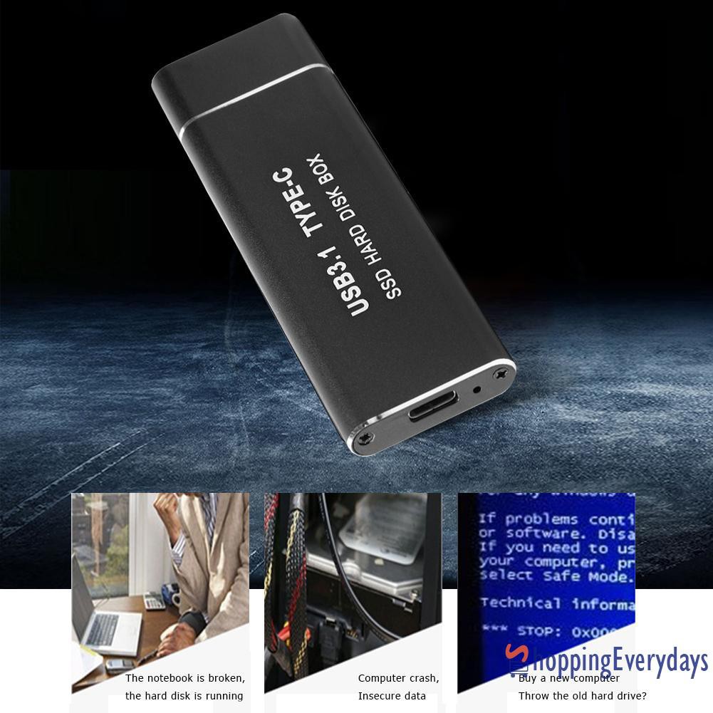 SV Hộp Đựng Ổ Cứng Ssd Usb3.1 Type C Sang M.2 Ngff