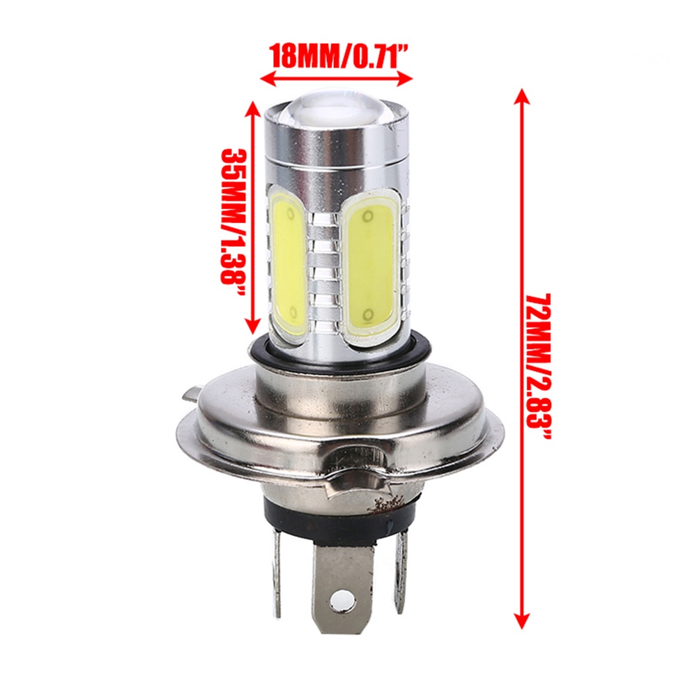 Aaron1 Đèn Pha Led H4 30w Ánh Sáng Trắng Siêu Bền Cho Xe Mô Tô