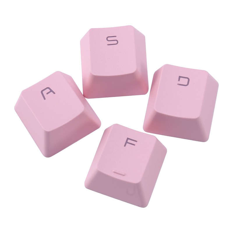 Keyboard Key Cap Single Pbt Transparent 104 Key ,Pink,for Ikbc Amilo