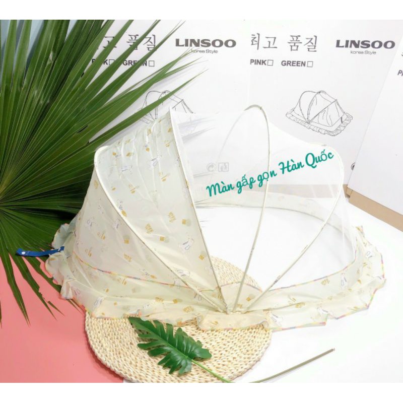 [Mã 267FMCGSALE giảm 8% đơn 500K] Mùng/màn chụp Kiluta. Linsoo gấp gọn cao cấp cho bé