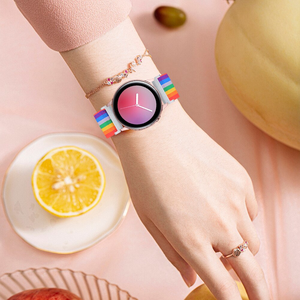 Dây Đeo Nylon 20mm Cho Đồng Hồ Samsung Galaxy Watch 42mm Gear S2 Classic Gear Sport Active 40 44mm