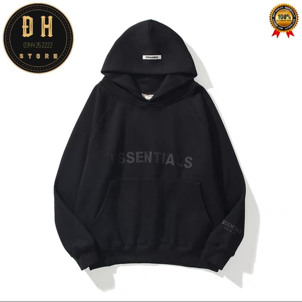 Áo Khoác Hoodie Nỉ Cao Su Nổi Nam Nữ Có Mũ Form Rộng ESSENTIALS Nhiều Màu Unisex Ulzzang . | BigBuy360 - bigbuy360.vn