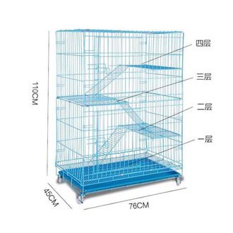 lồng mèo tầng có bánh xe 100cm