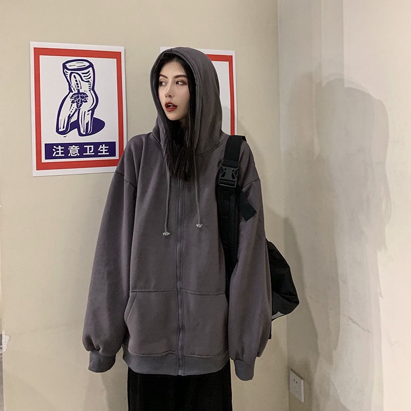 Áo khoác nỉ trơn unisex