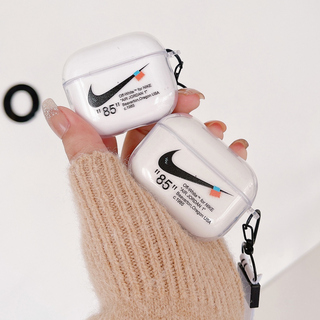 Vỏ Bảo Vệ Hộp Đựng Tai Nghe Airpods 3 / 1 / 2 / pro Trong Suốt Kèm Dây Đeo Mềm Mại