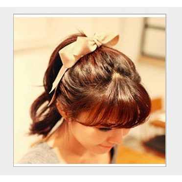 cột tóc nơ lớn. màu như hình. màu y hình lun. thích hợp dùng hàng ngày màu y hình lun