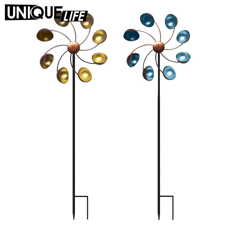 Cối Xay Gió Kim Loại Trang Trí Lối Đi Sân Vườn Thư Giãn Tâm Trạng