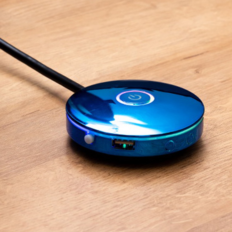 Công tắc máy tính Hiệu ứng ánh sáng RGB Nút chuyển đổi nguồn máy chủ bên ngoài ,) Thích hợp cho quán cà phê Internet ,Homes,Văn phòng ( Đen