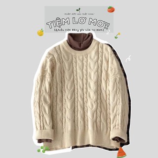 ÁO LEN OVERSIZE_Be,đỏ