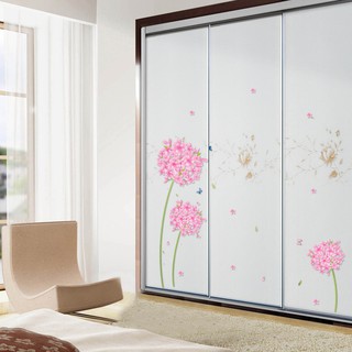 decal hoa bồ công anh hồng - DC178