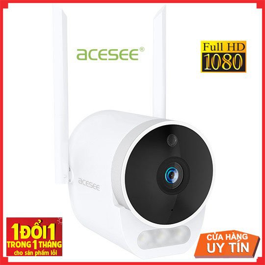 Camera wifi ngoài trời Acesee AC03 có màu ban đêm đàm thoại 2 chiều hàng chính hãng