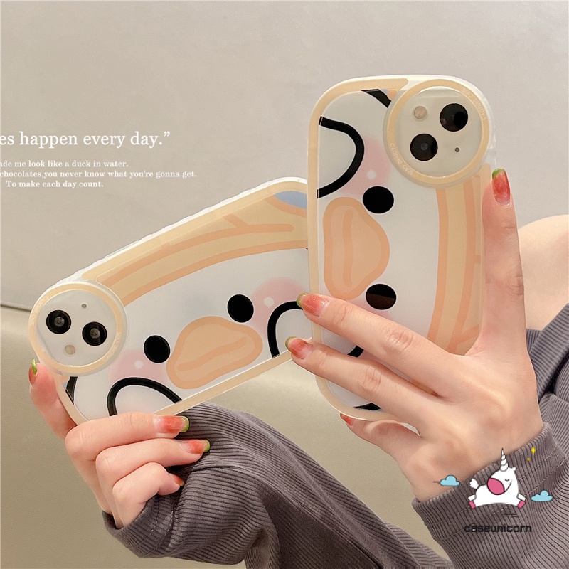 Ốp Điện Thoại TPU Mềm Chống Rơi Hình Vịt Dễ Thương Cho iPhone 11 7plus 8plus 7 8 6 6s Plus 13 12 14 Pro MAX XR X XS MAX SE 2020