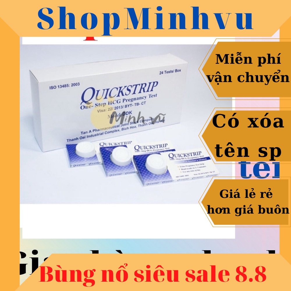 Que thử thai Quickstrip, dùng tại nha phát hiện thai sớm